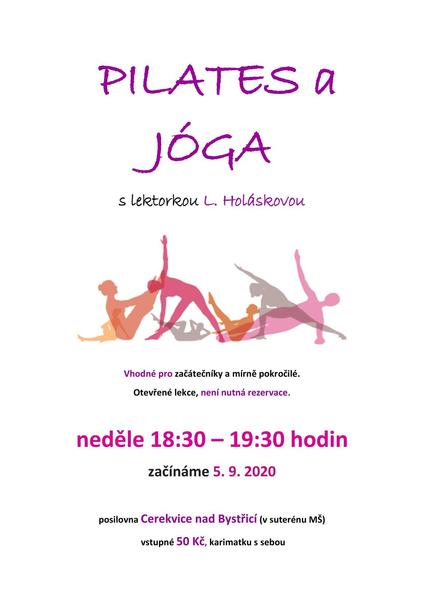 Pilates a jóga - Cerekvice od 5.9.2020